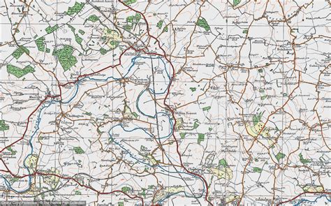 Historic Ordnance Survey Map Of Milton Ernest 1919