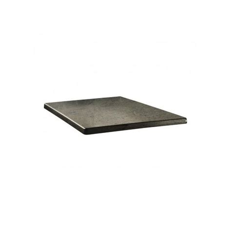 Topalit Plateau de table carré 60 x 60 Line Beton Tables à