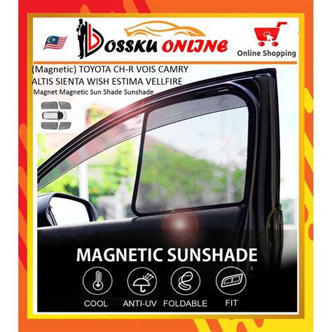 Magnetic Sunshade Suitable For TOYOTA CROSS CH R VOIS CAMRY ALTIS