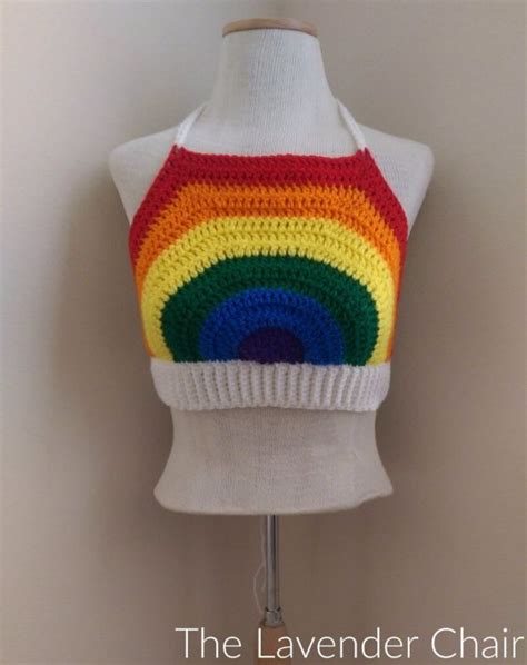 Rainbow Crop Top Crochet Pattern The Lavender Chair