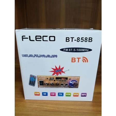 Jual Power Amplifier Bluetooth Fleco BT 858B Shopee Indonesia