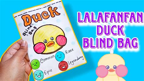 Paper Diy Lalafanfan Duck Blind Bag Paper ASMR Opening Blind Bag