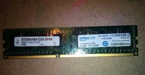 Оперативная память Spectek DDR3 2 gb Москва | Комьютерные аксессуары и ...