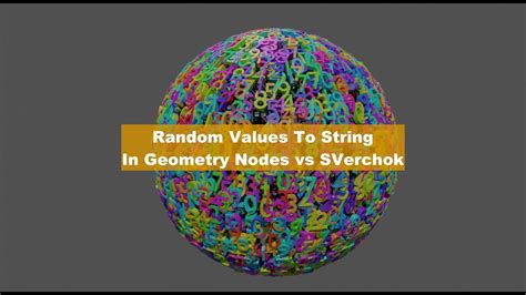 Livenoding Random Value To Instance Points In Geometry Nodes Vs Sv