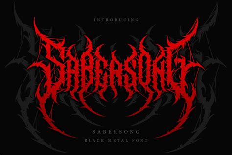 Black Metal Fonts For A Brutal Look Graphic Pie