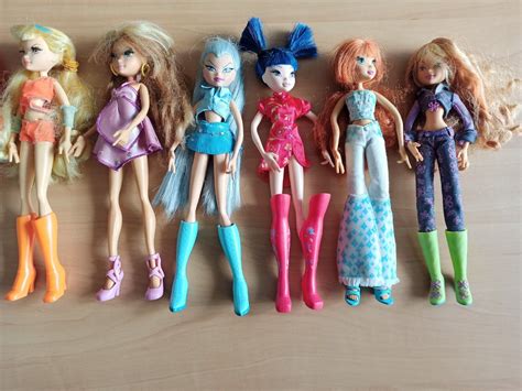 Rare Lot De 9 Poupees Winx Club Mattel Doll Original Saison 1 Stella