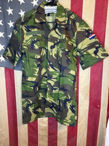 Dutch Army Shirt Dpm Camouflage Woodland Camo Short Sleeve Bdu 8706 Ebay