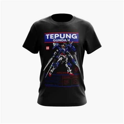 READY STOCK BAJU TEPUNG GUNDAM Tshirt Gandum V4 00 RAISER BUATAN