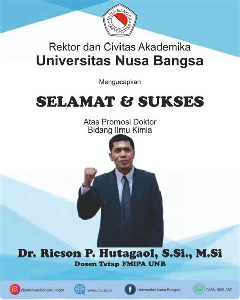 Segenap Civitas Akademika Universitas Nusa Bangsa Mengucapkan Selamat