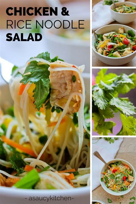 Vietnamese Chicken And Rice Noodle Salad Recipe Healthy Dinner