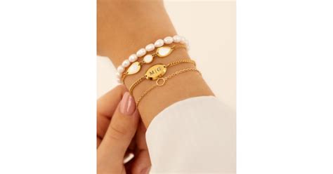 Armband Triple Sea Shell Goudkleurig Armbanden Shop Drks