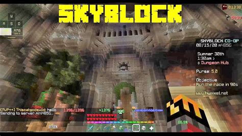 The New Way To Get To The Dungeon Hub Hypixel Skyblock Youtube