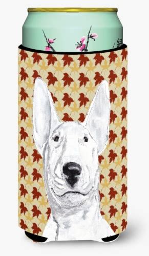 Carolines Treasures Sc Tbc Bull Terrier Fall Leaves Tall Boy Hugger