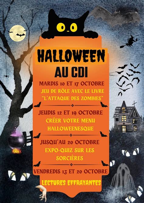 Halloween au CDI Collège Francois Grude