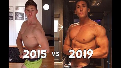 2015 Vs 2019 18 22yo 4 Years Body Transformation Youtube