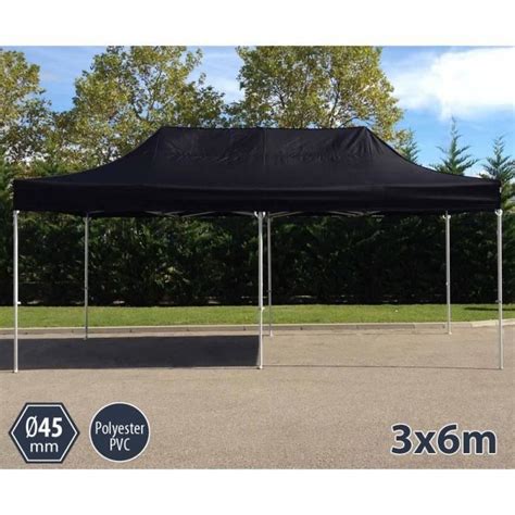 TENTE BARNUM PLIANT ALU 3X6 NOIR PRO 45 POLYESTER Cdiscount Jardin