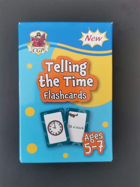 Telling The Time Flashcards For Ages 5 7 Cgp Books Cgp Books Amazon