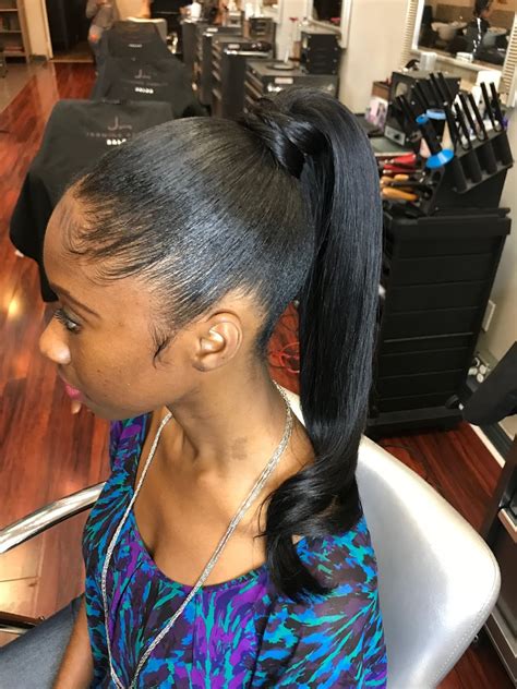 29 Ponytail Hairstyles For Black Women 2020