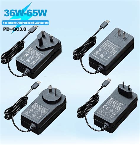 For Hp Dell Lenovn 45w 65w 90w 120w Battery Laptop Charger Ac Dc Usb