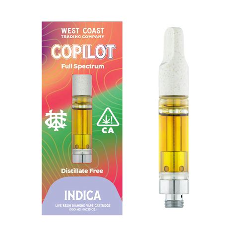 Copilot Gmo Cookies Live Resin Diamond Vape Cartridge 1g West