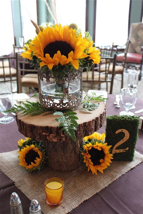 16 Rustic Sunflower Wedding Centerpiece Ideas For Summer And Fall