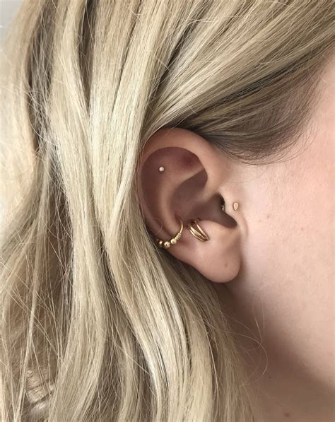 A More Minimalist Approach Piercing Cool Ear Piercings Pretty Ear