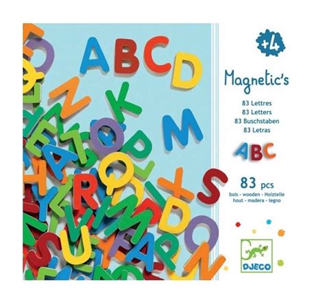 Djeco Magnets Alphabet Lettres Majuscules En Bois