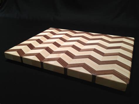 Hand Crafted Chevron Pattern Cutting Board by Magnolia Place Woodworks ...