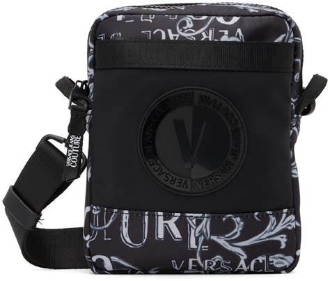 Versace Jeans Couture Black Couture V Emblem Bag SSENSE