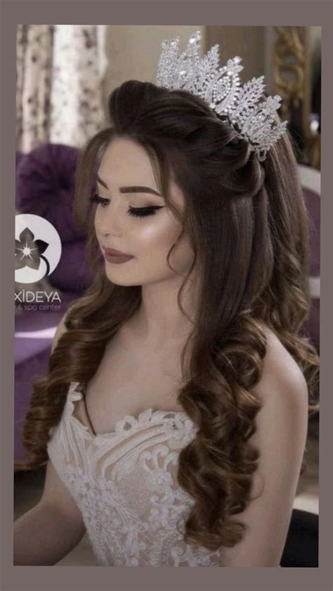 Pin By Naina Ansari On Pins By You Wedding Hairstyles With Crown