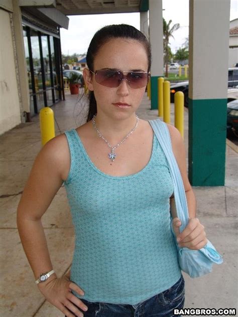 Gorgeous Brunette Ellia Shows A Cab Driver Her Natural Tits For A Free Ride CoedCherry