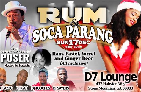 Rum & Parang Soca at D7 Lounge , Dec 17, 2023 | VIPSocio