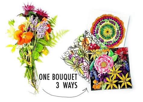 Inside My Sketchbook Ways To Arrange Bouquets