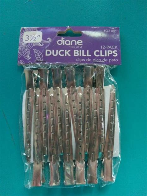 Diane Metal Hair Duck Bill Clips 12 Pack Single Prong 3 1 2 Long D210c Ebay