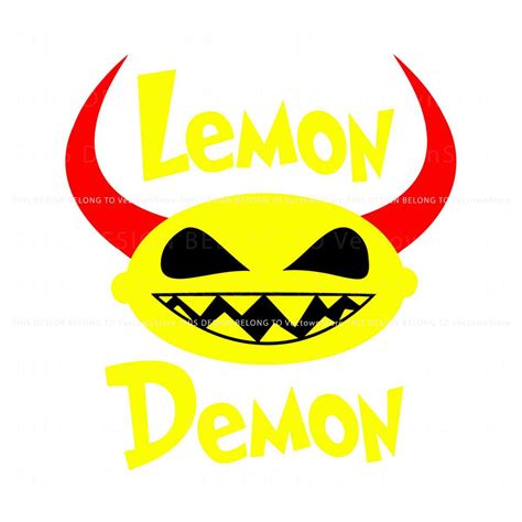 Funny Lemon Demon Band Logo SVG Cutting Digital File