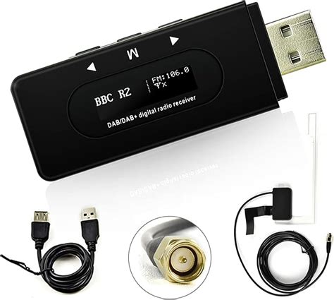 Usb Dab Dab Tuner Radio Num Rique R Cepteur Antenne Mcx Connecteur