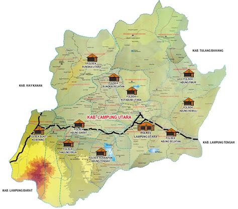 lampung utara kotabumi bukit kemuning abung sungkai tanjung raja
