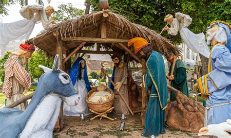 Christmas: Nativity Scene Set in Green Park, Petropolis, Brazil ...