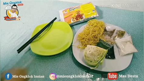 Tutorial Memasak Mie Ongklok Instant Mas Desta Versi Bumbu Diseduh