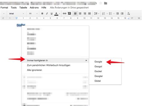 Google Docs Rechtschreibvorschläge während der Texteingabe NETZWELT