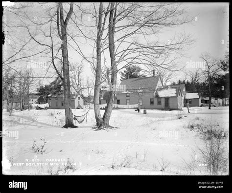 Wachusett Reservoir, West Boylston Manufacturing Company's houses, back ...