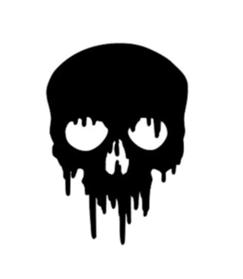 Dripping Skull Etsy