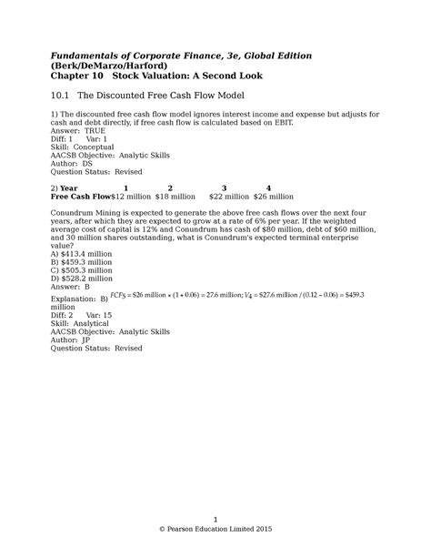 Chapter 10 Solution Manual Fundamentals Of Corporate Finance 3e