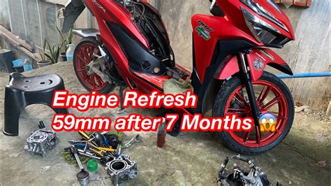 Honda Click 150i Gc 59mm 160cc Refresh After Almost 7months Diy Youtube