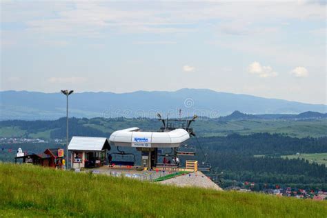 Chairlift Station At The Top Of The Mountain Kotelnica Poland