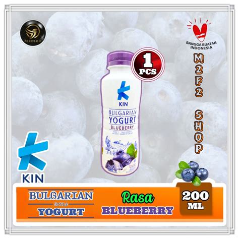 Jual Kin Bulgarian Yogurt Rasa Blueberry Botol Pet Ml Kemasan