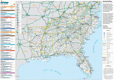 Us Map The South Printable Usa Print New Blank State United States ...