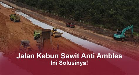 Jalan Kebun Sawit Anti Ambles Ini Solusinya