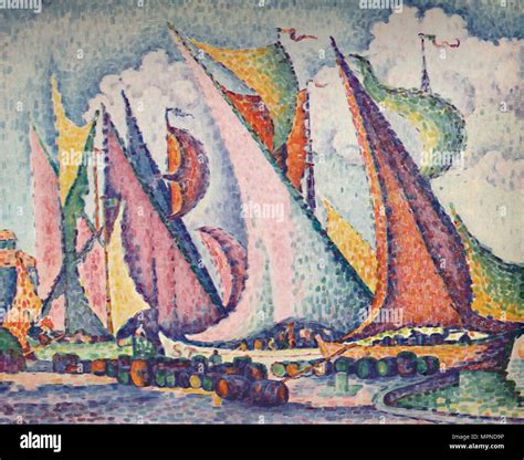 Mediterranean Sailing Boats Artist Paul Signac Stock Photo Alamy