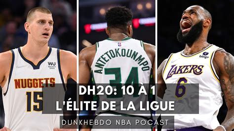 Dh20 Les 20 Meilleurs Joueurs De La Nba En 2022 10 à 1 Youtube